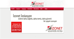 Desktop Screenshot of izonet.com.tr